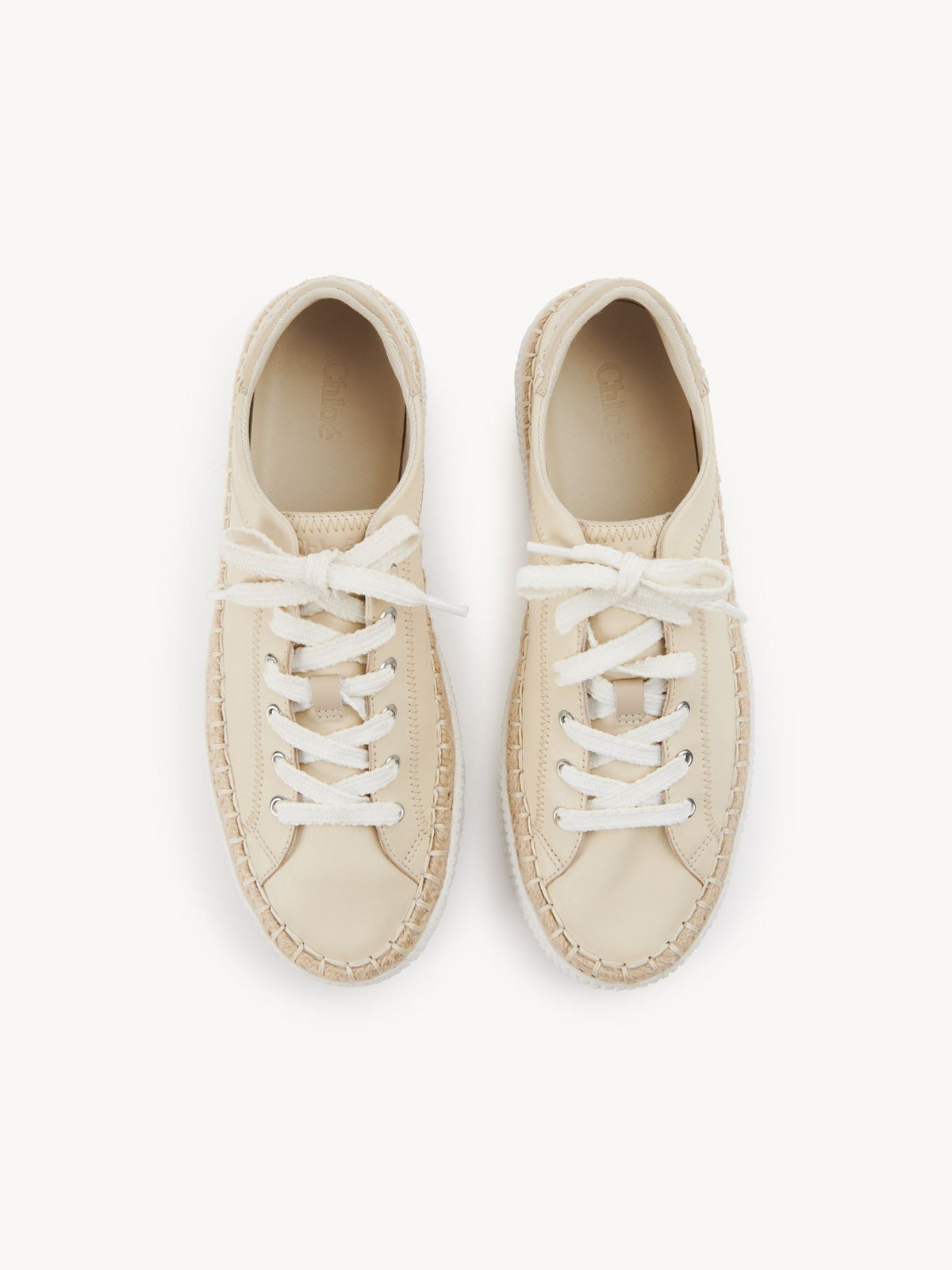 OK PORTE_Sneakers Telma en cuir nappa doux - Pearl