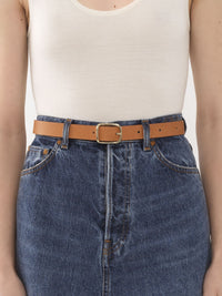 OK PORTE_Ceinture Joe en cuir - Sandy Beige