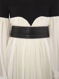 OK PORTE_Ceinture Corset en cuir - Black