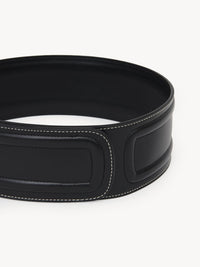 OK PORTE_Ceinture Corset en cuir - Black