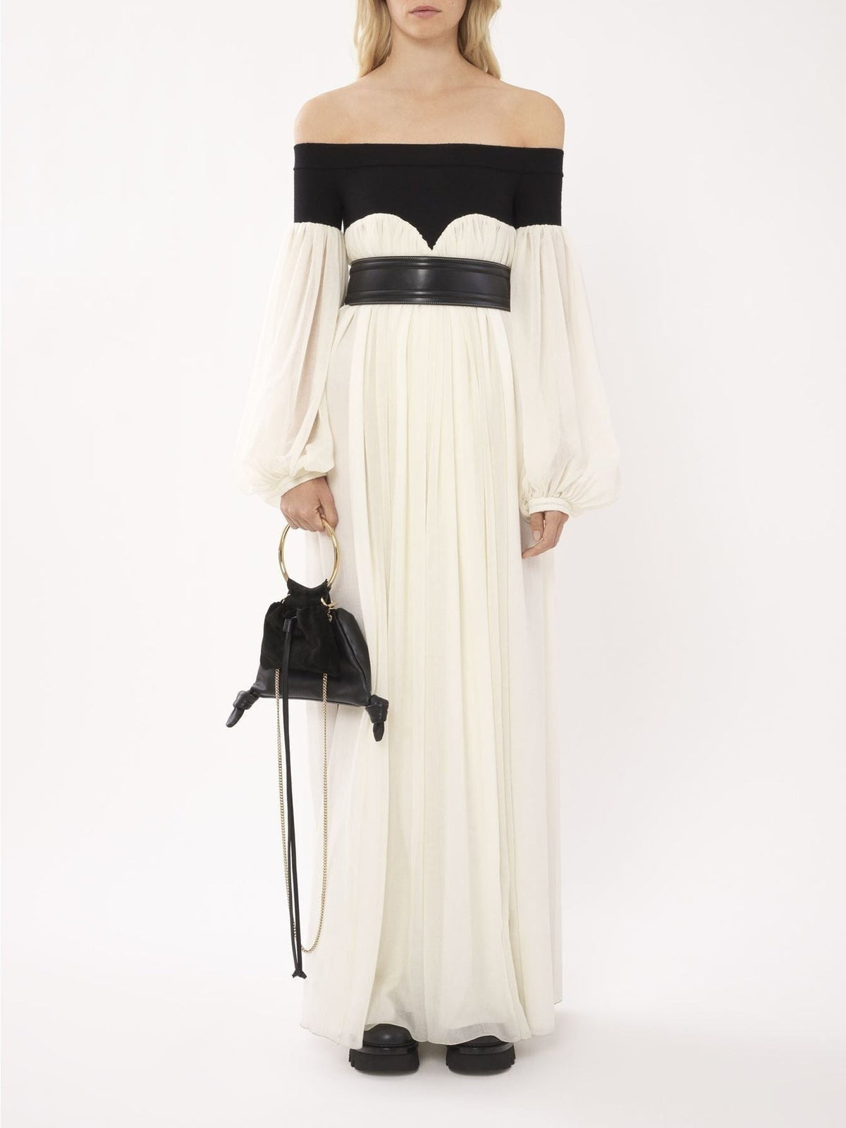 OK PORTE_Ceinture Corset en cuir - Black