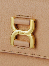 NO PORTE_Petit portefeuille à trois volets Marcie en cuir - Light Tan