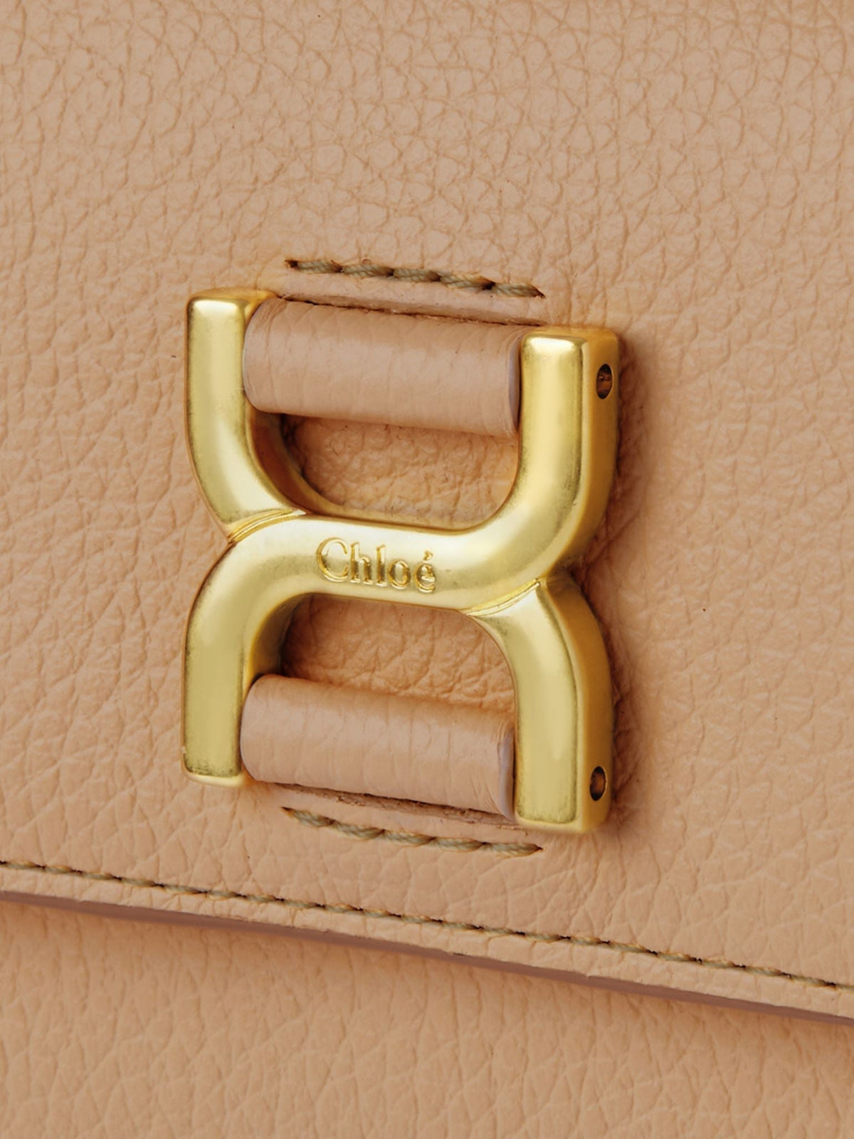 NO PORTE_Petit portefeuille à trois volets Marcie en cuir - Light Tan