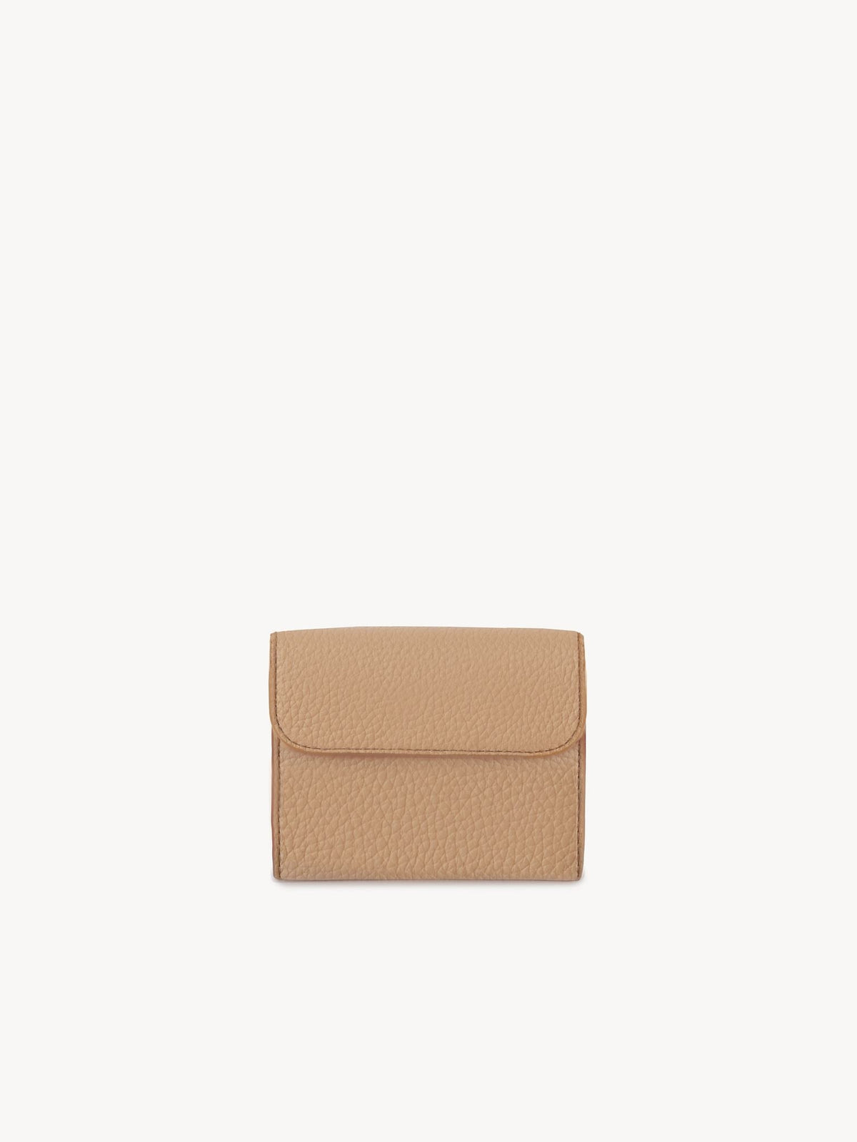 NO PORTE_Petit portefeuille à trois volets Marcie en cuir - Light Tan