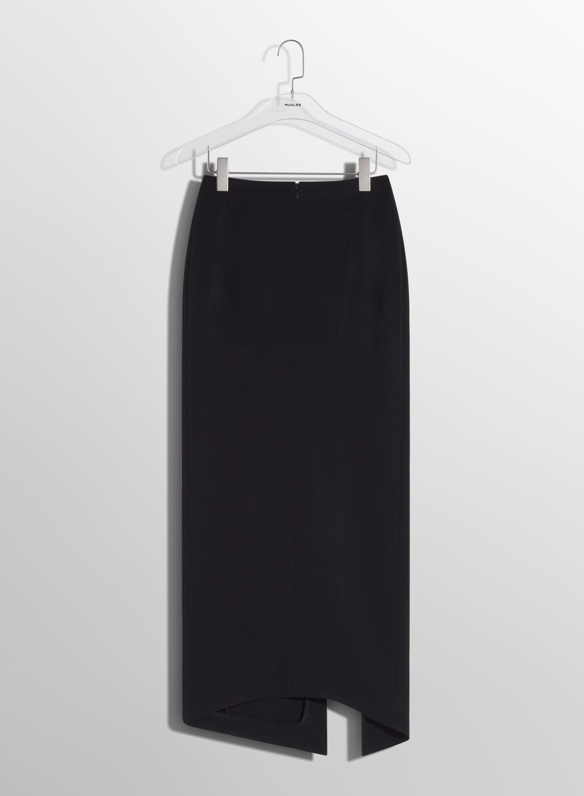 BLACK PIERCED PENCIL SKIRT