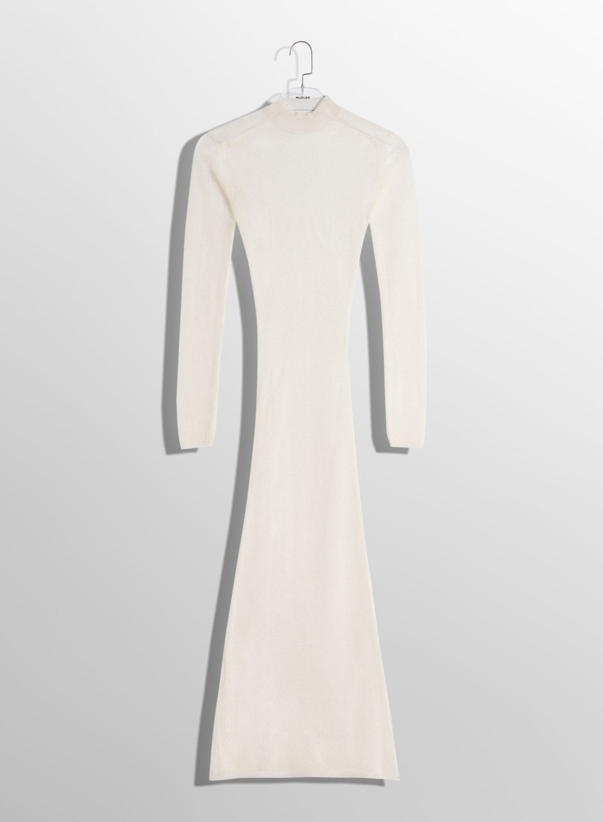 WHITE SHEER KNIT DRESS