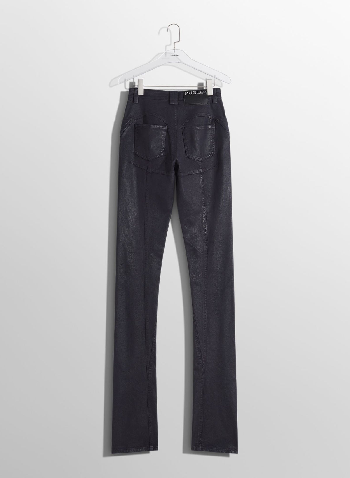MIDNIGHT BLUE WAXED SKINNY JEANS