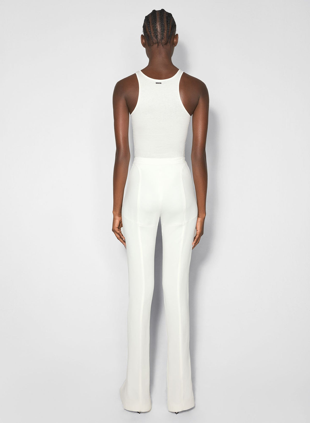 WHITE TANK PIERCED BODYSUIT