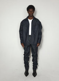 OVERSIZED RAW DENIM SHIRT