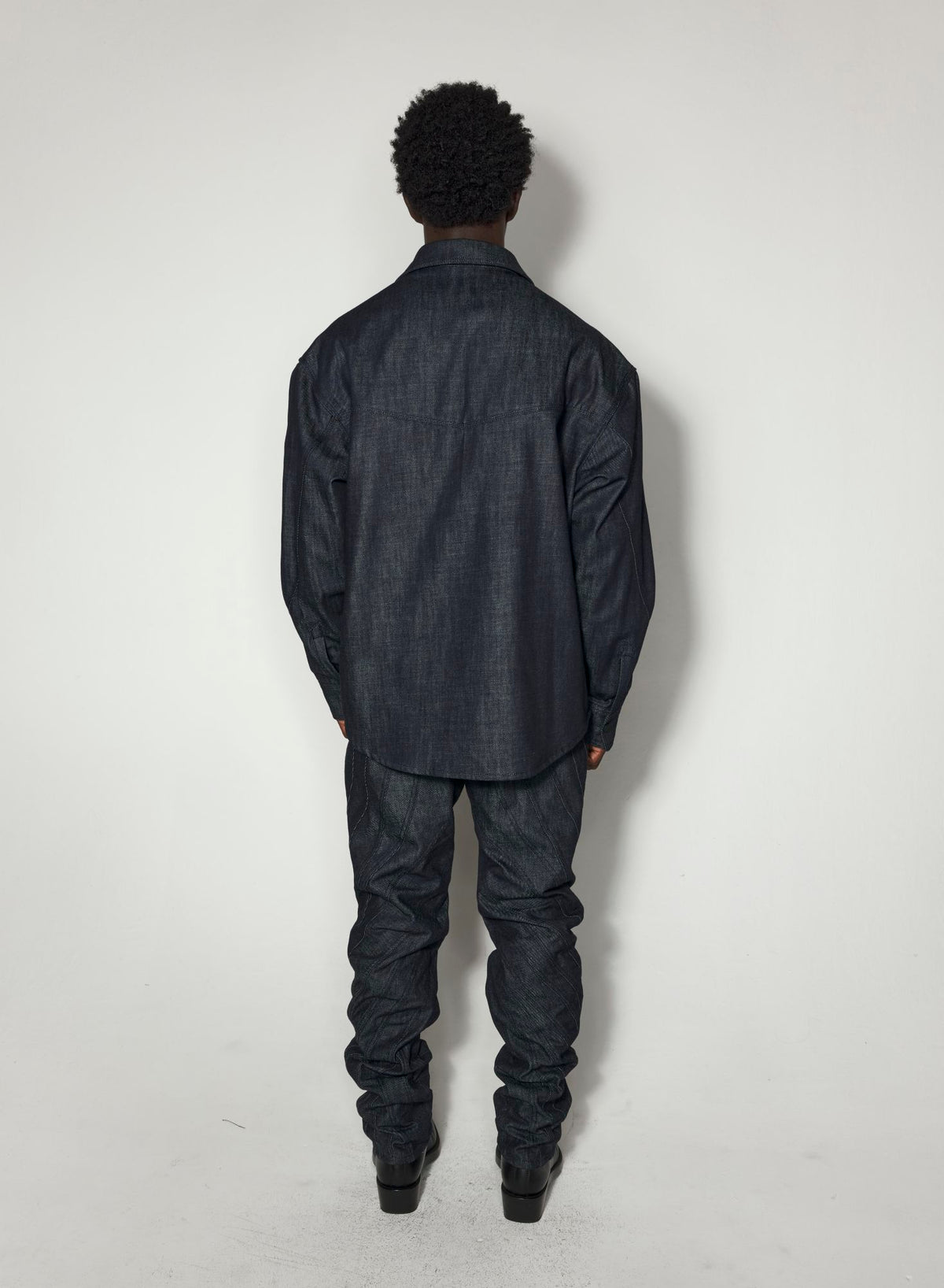 OVERSIZED RAW DENIM SHIRT