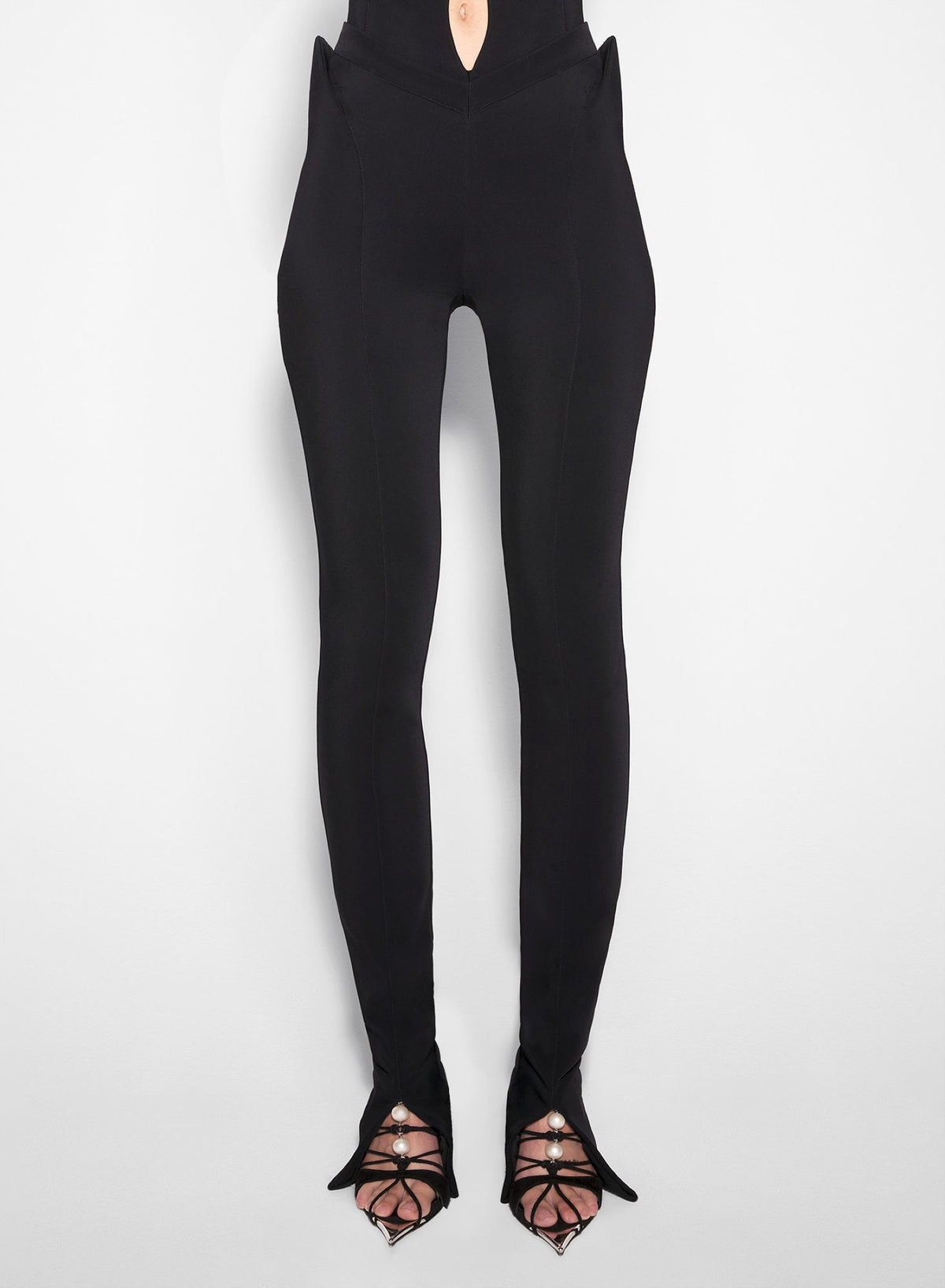 BLACK TAILORED TROUSERS
