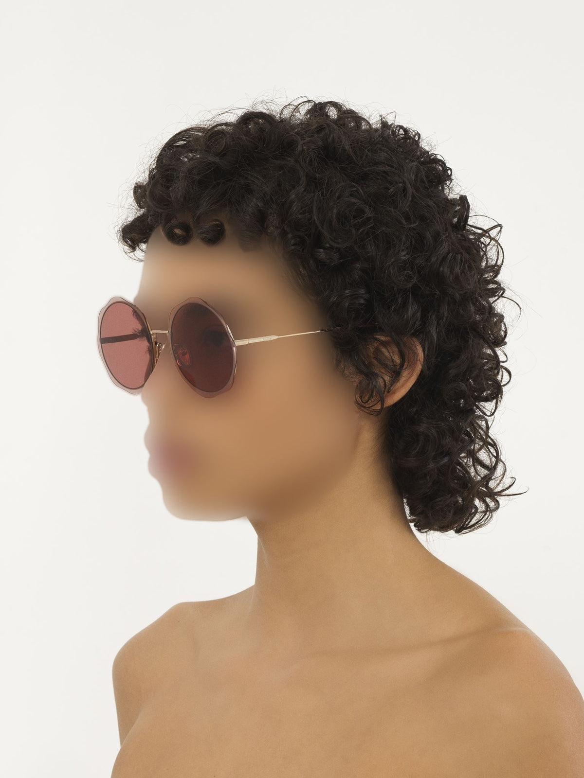 OK PORTE_Lunettes de soleil Honoré - Gold & Burgundy