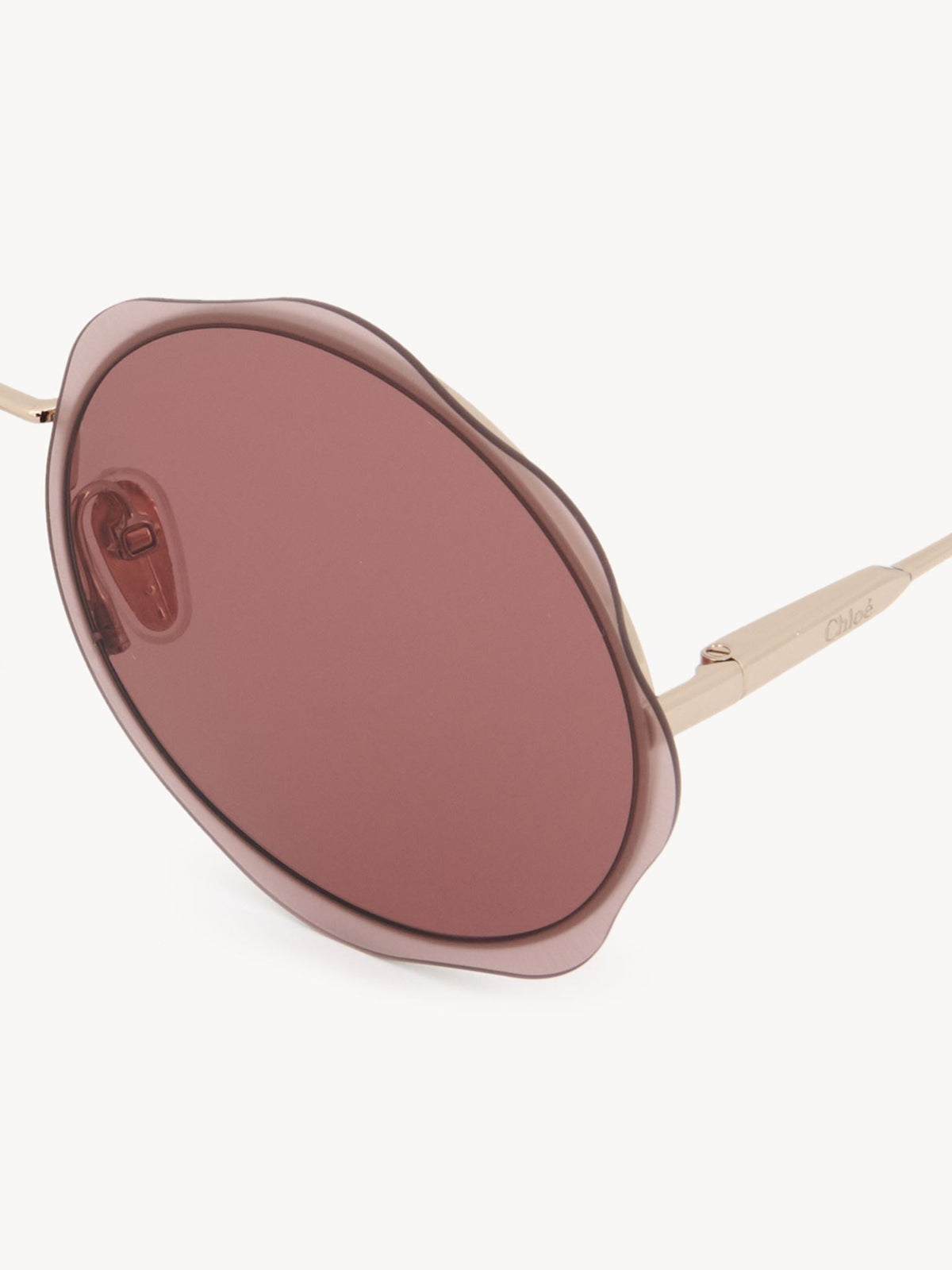OK PORTE_Lunettes de soleil Honoré - Gold & Burgundy