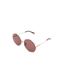 OK PORTE_Lunettes de soleil Honoré - Gold & Burgundy