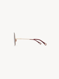 OK PORTE_Lunettes de soleil Honoré - Gold & Burgundy