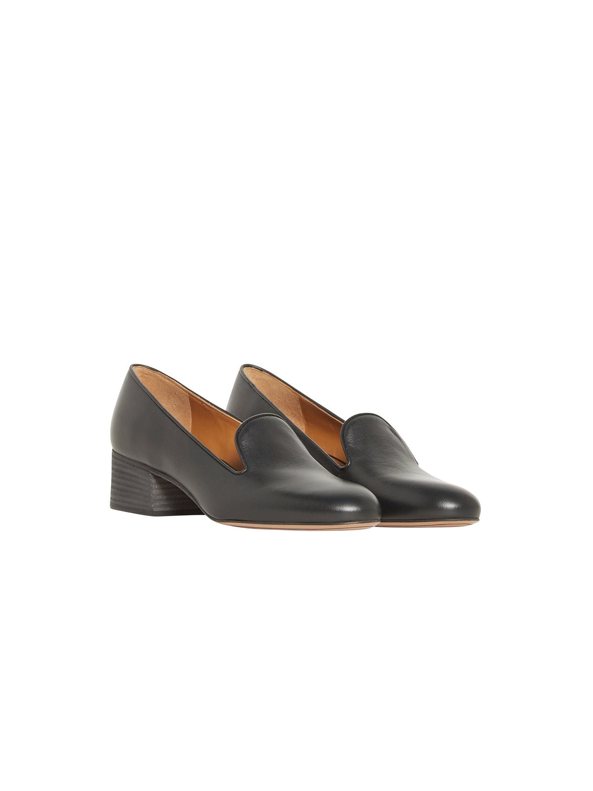 OK PORTE_Mocassins en cuir - Black
