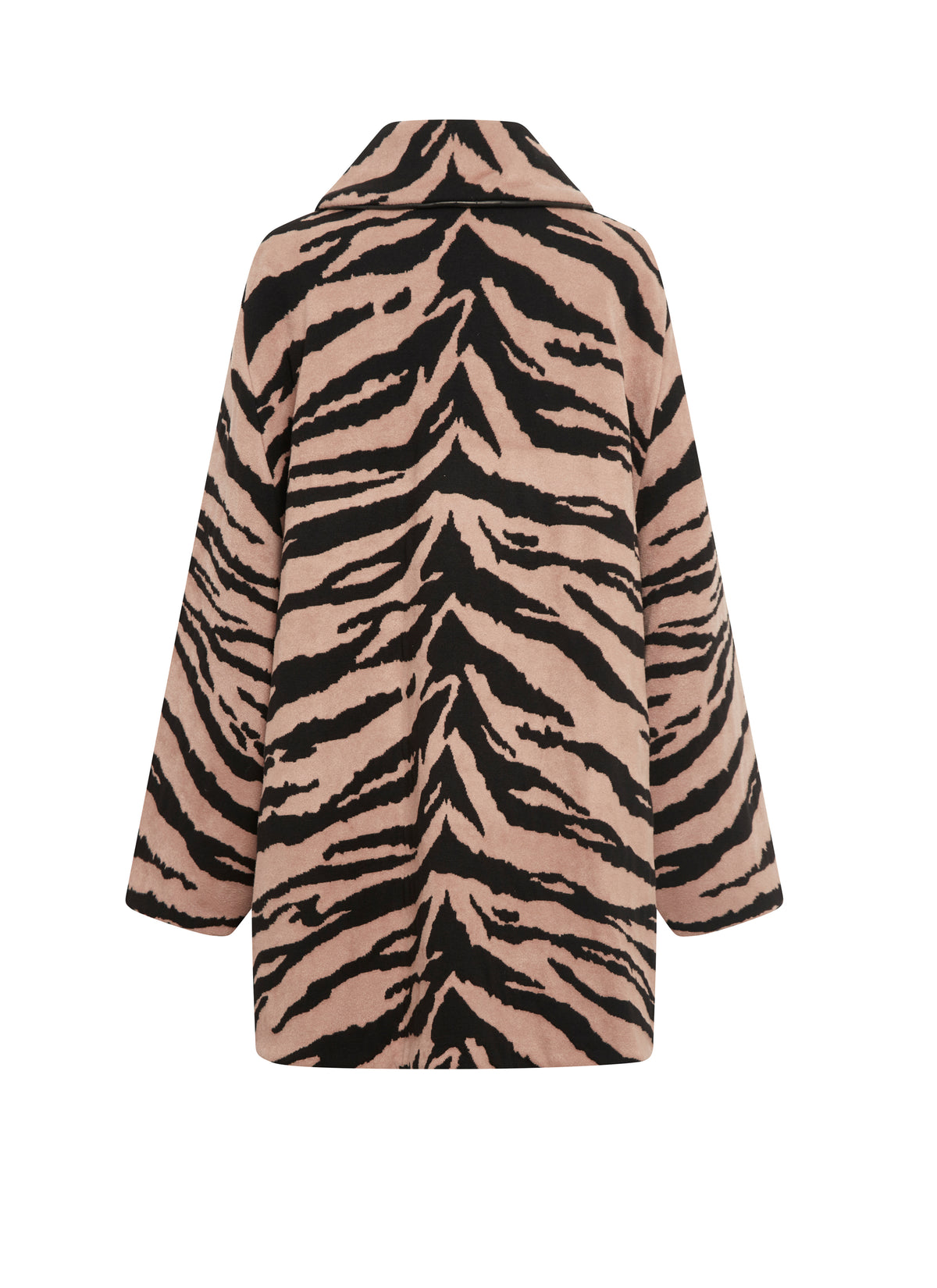 Wool coat - Black & Nude
