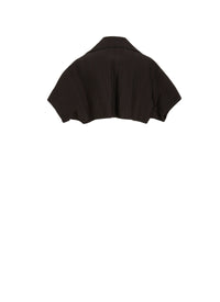 Short-sleeved cardigan Knitted kimono - Black Gloss