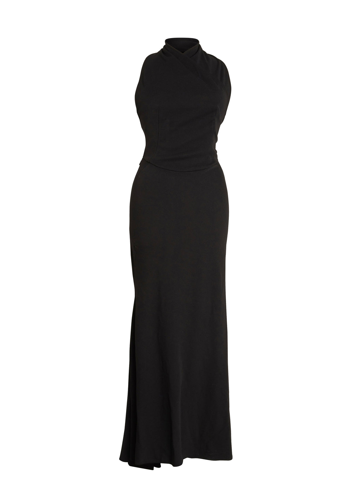 Mermaid halter dress - Black