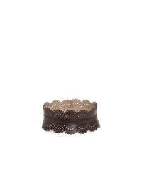 Ceinture corset cloutée en cuir - Almandite