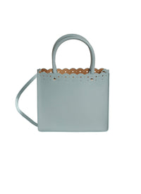 Garance 16 Leather Tote Bag - Steel