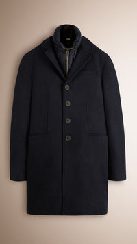 M S BREASTED COAT MARINE