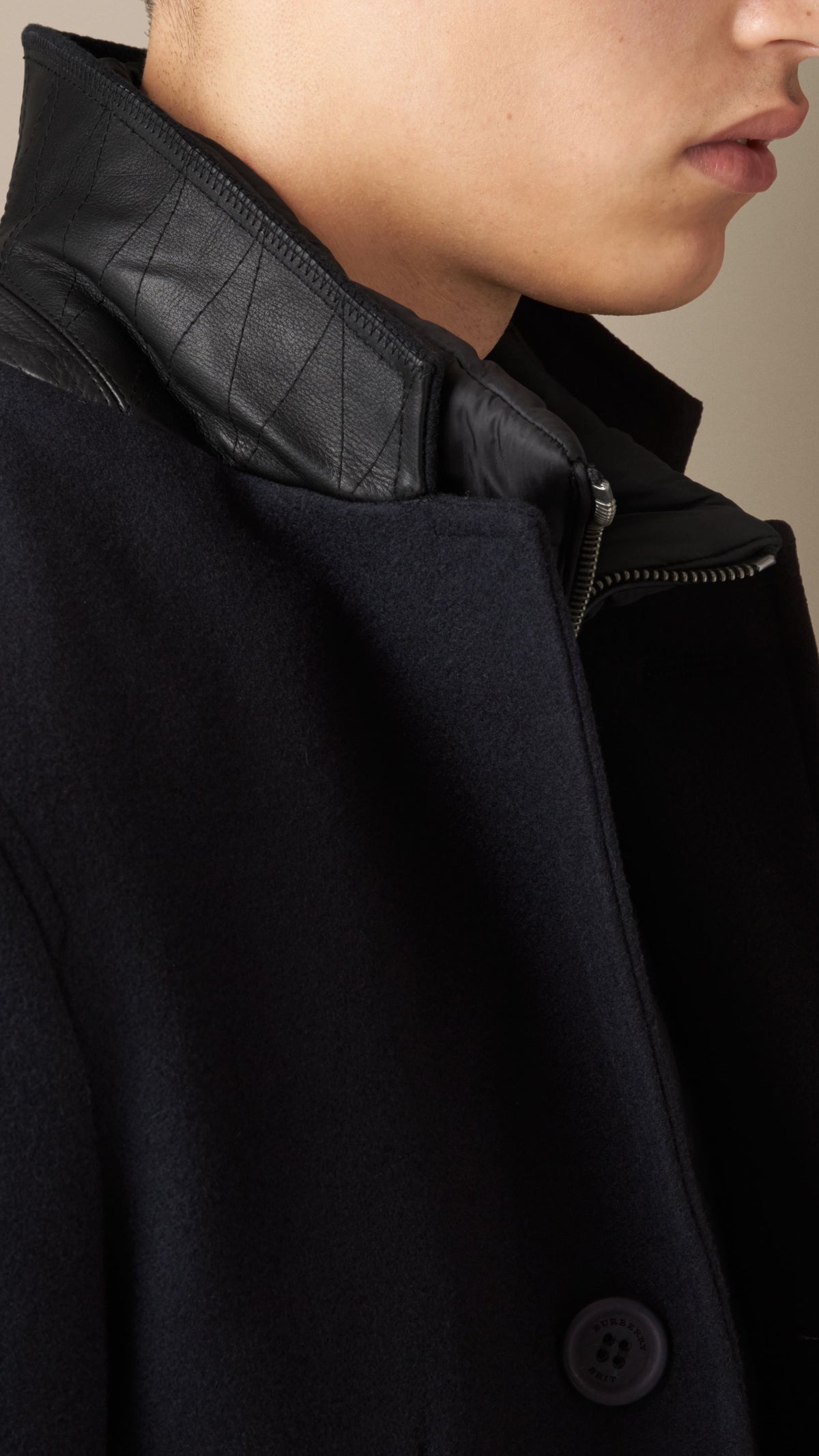 M S BREASTED COAT MARINE