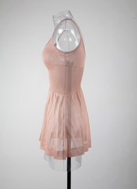 Fond de robe en soie - Chair