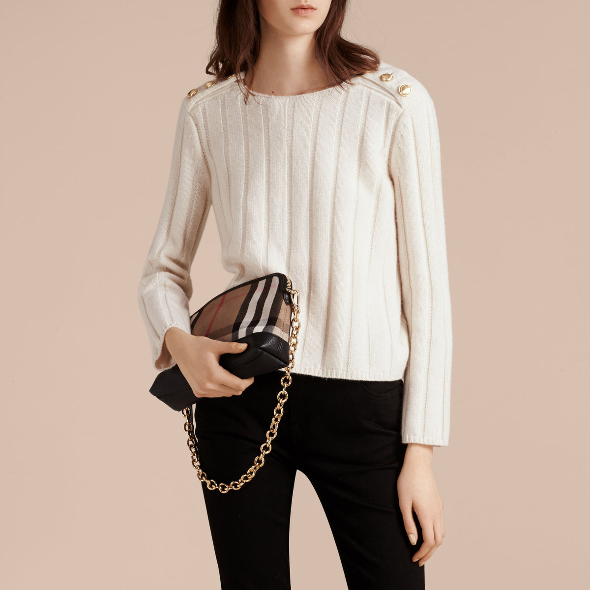W CLUTCH BAG NOIR