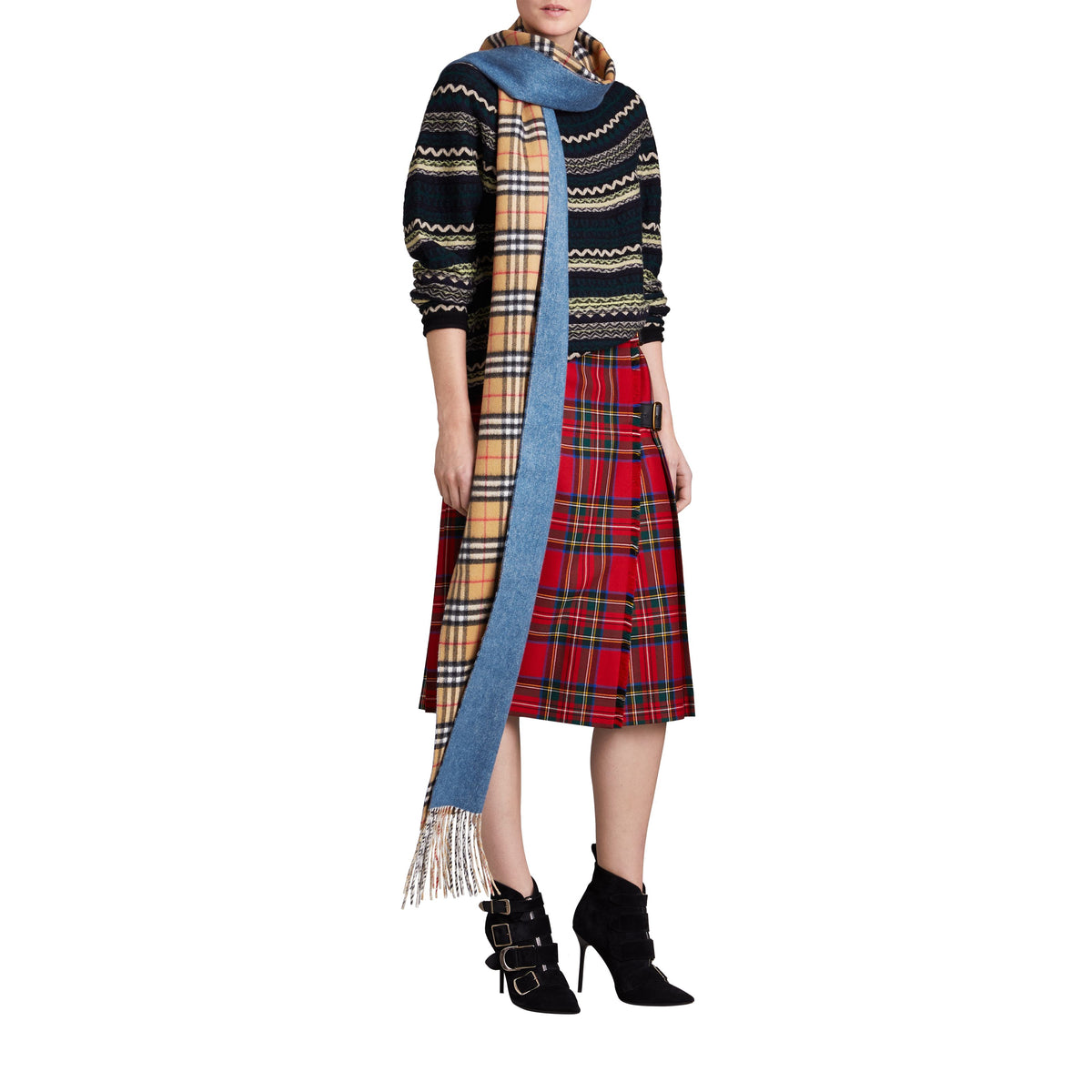 CASHMERE SCARVES PIERRE BLEU