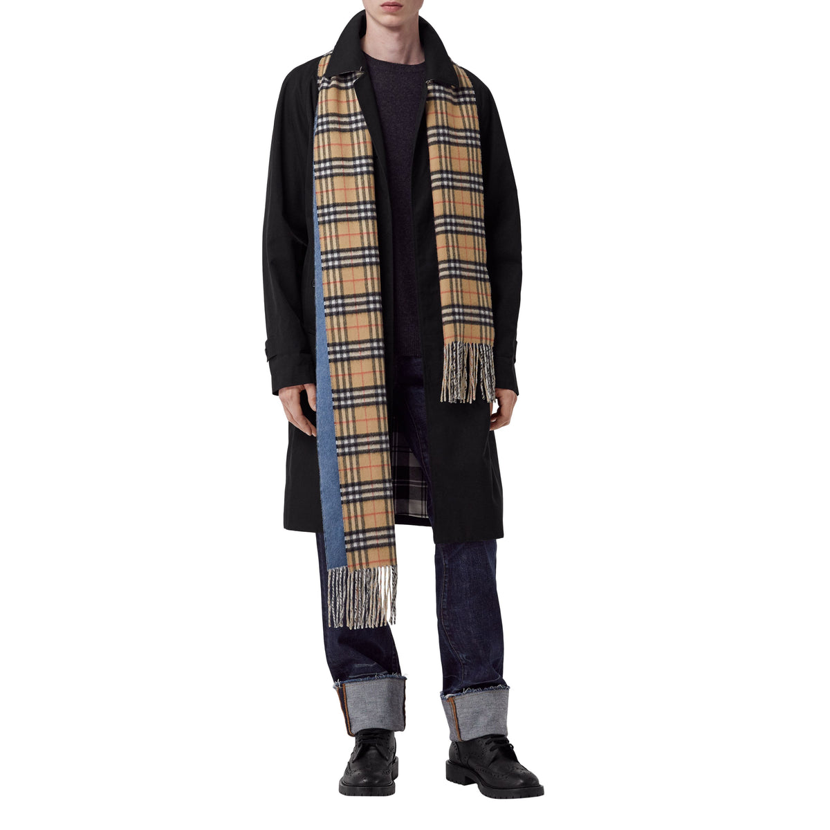 CASHMERE SCARVES PIERRE BLEU