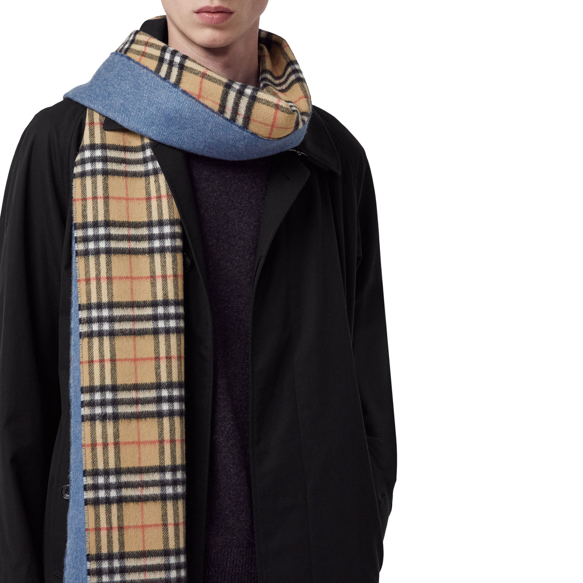 CASHMERE SCARVES PIERRE BLEU
