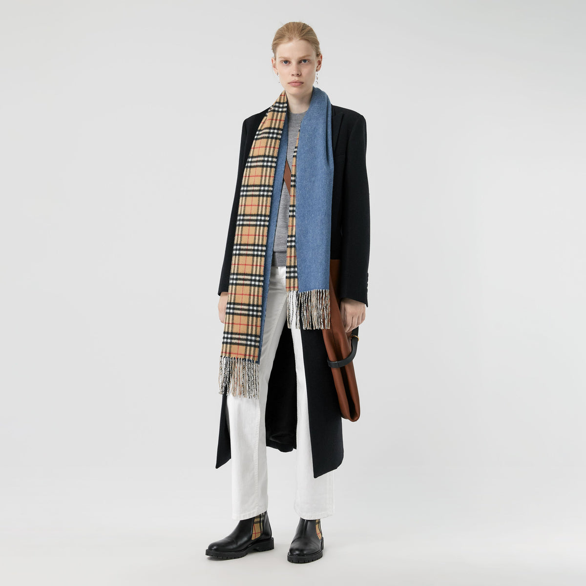 CASHMERE SCARVES PIERRE BLEU