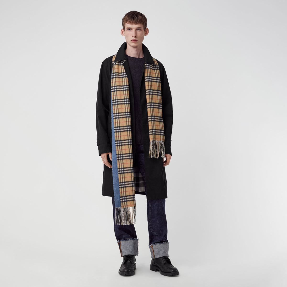 CASHMERE SCARVES PIERRE BLEU