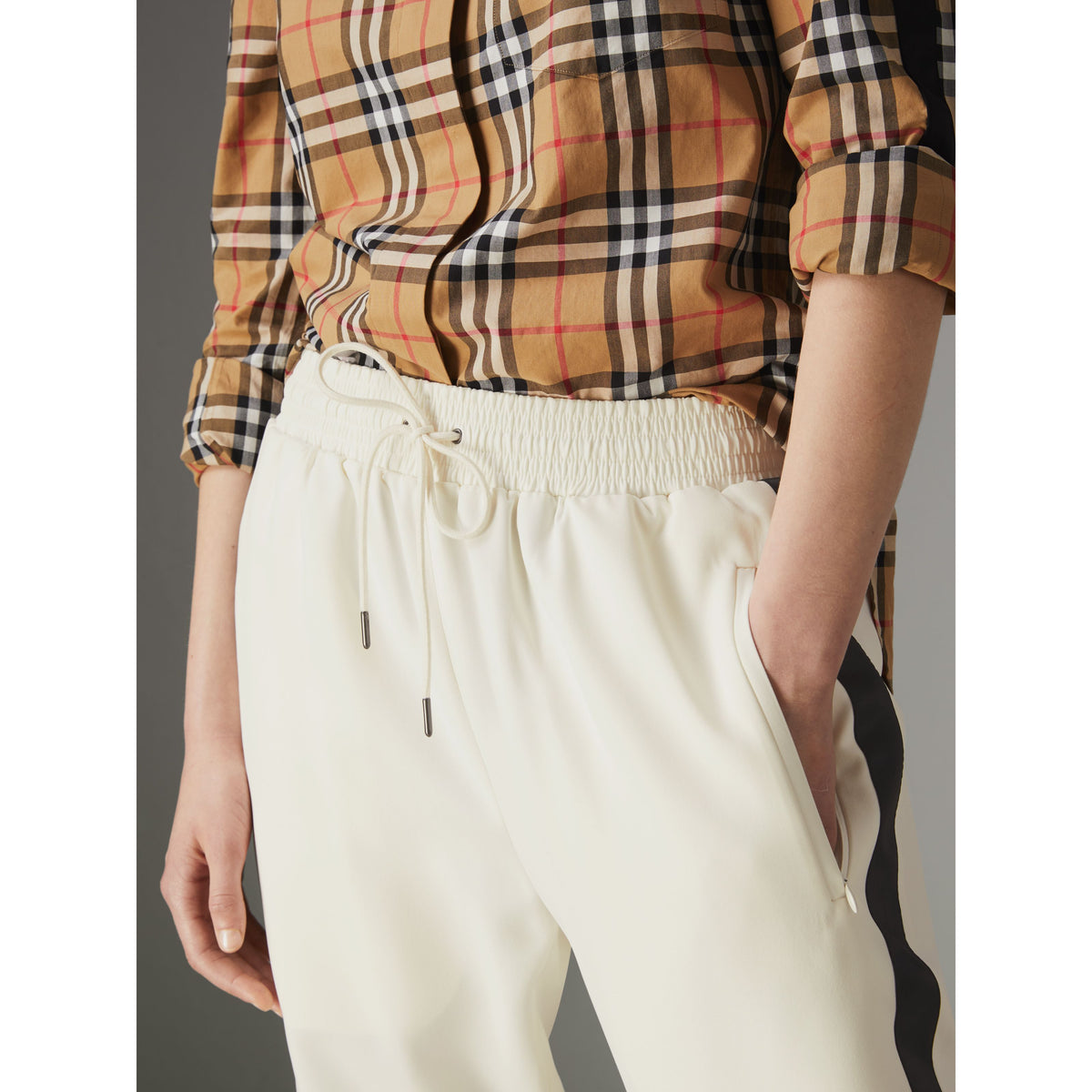 W  STRAIGHT TROUSERS BLANC CASSÉ