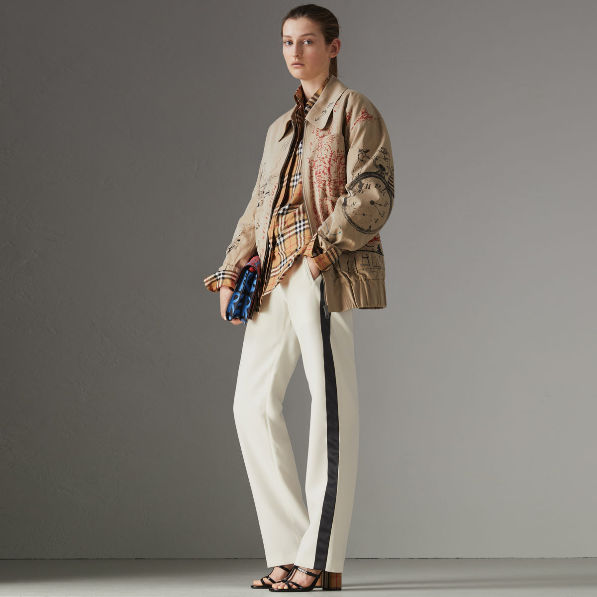 W  STRAIGHT TROUSERS BLANC CASSÉ