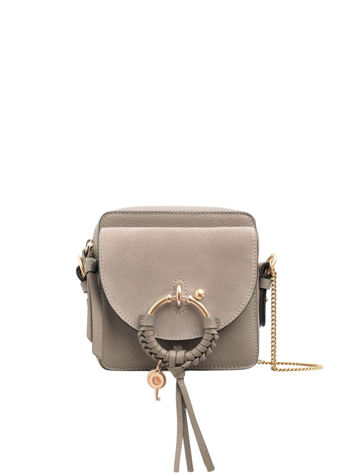 OK PORTE_Petit sac Caméra Joan en cuir - Motty Grey