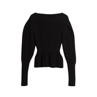 W KNIT ROUNDNECK NOIR