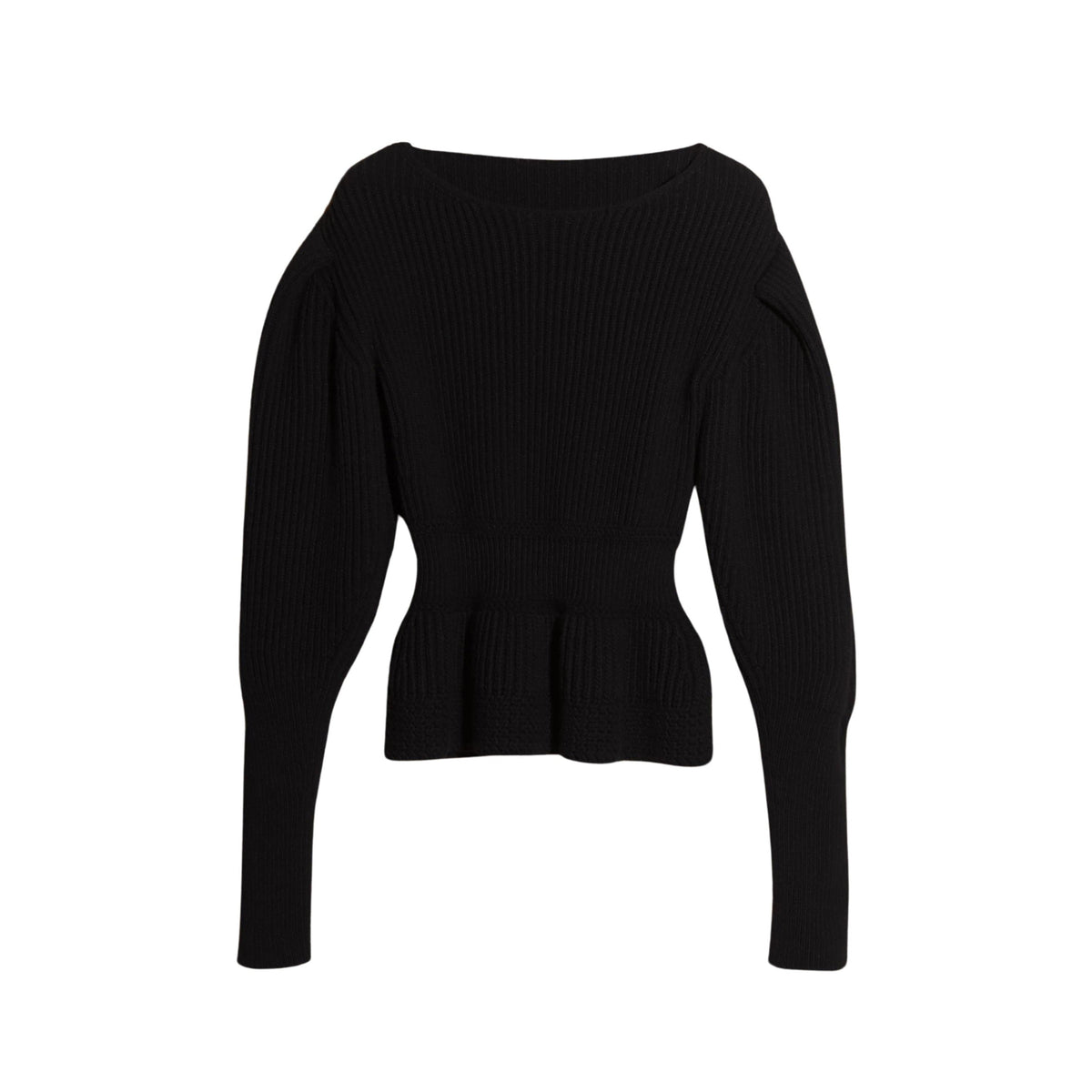 W KNIT ROUNDNECK NOIR