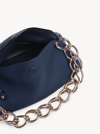 OK PORTE_Mini sac Juana en cuir - Navy