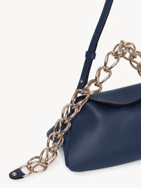 OK PORTE_Mini sac Juana en cuir - Navy