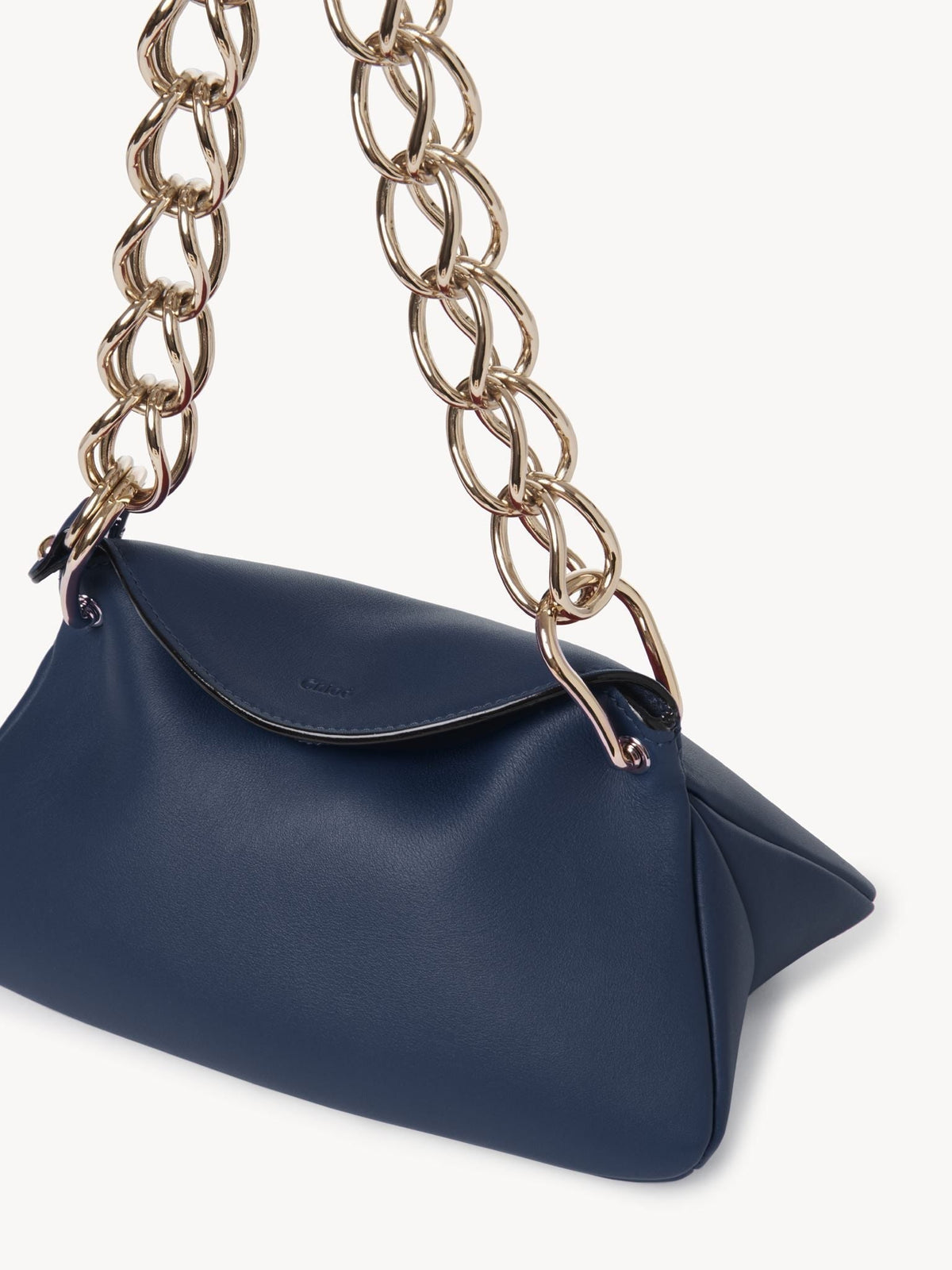 OK PORTE_Mini sac Juana en cuir - Navy