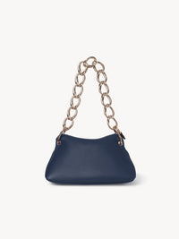 OK PORTE_Mini sac Juana en cuir - Navy
