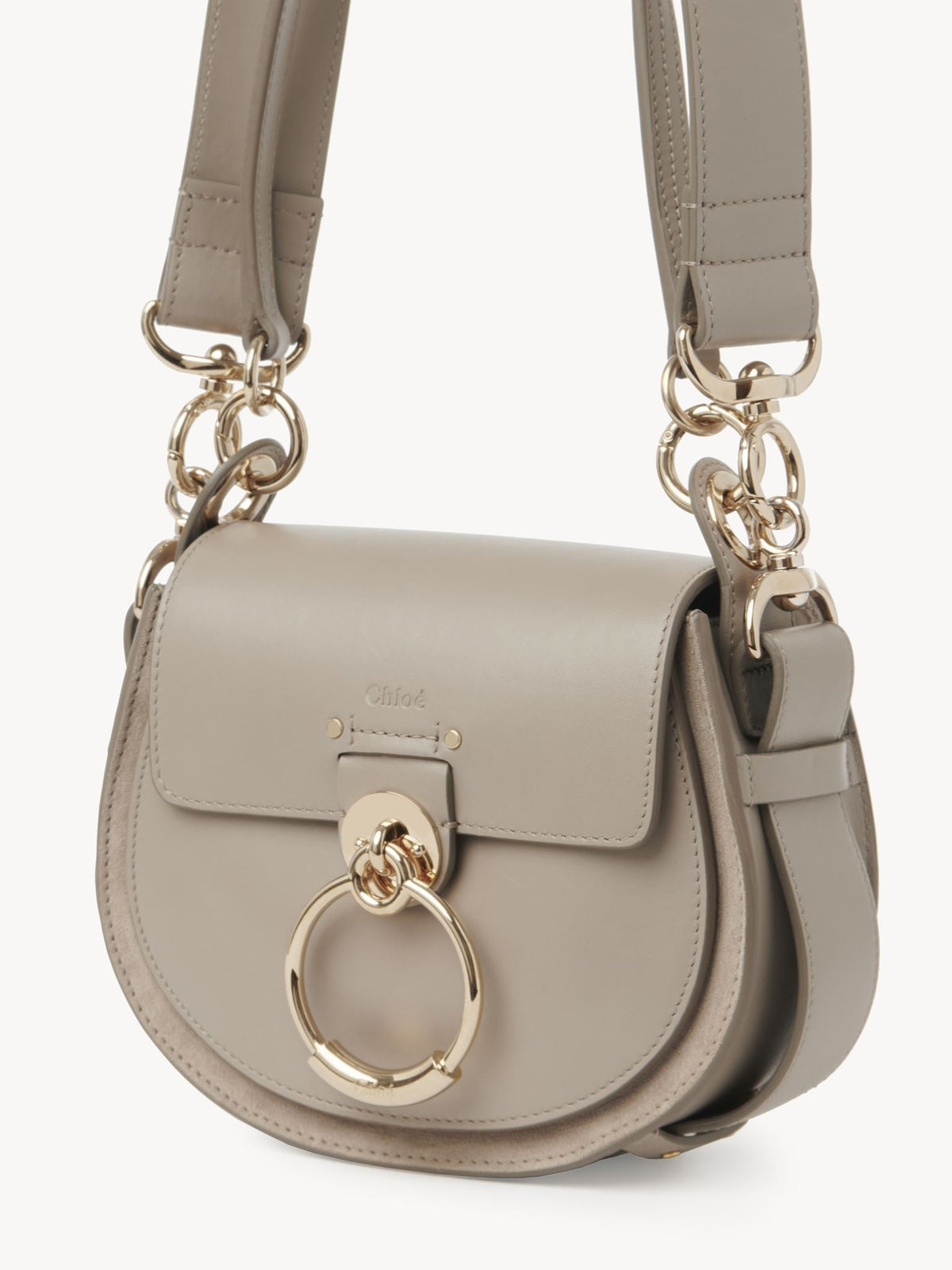 OK PORTE_Petit sac Tess à bandoulière en cuir - Motty Grey