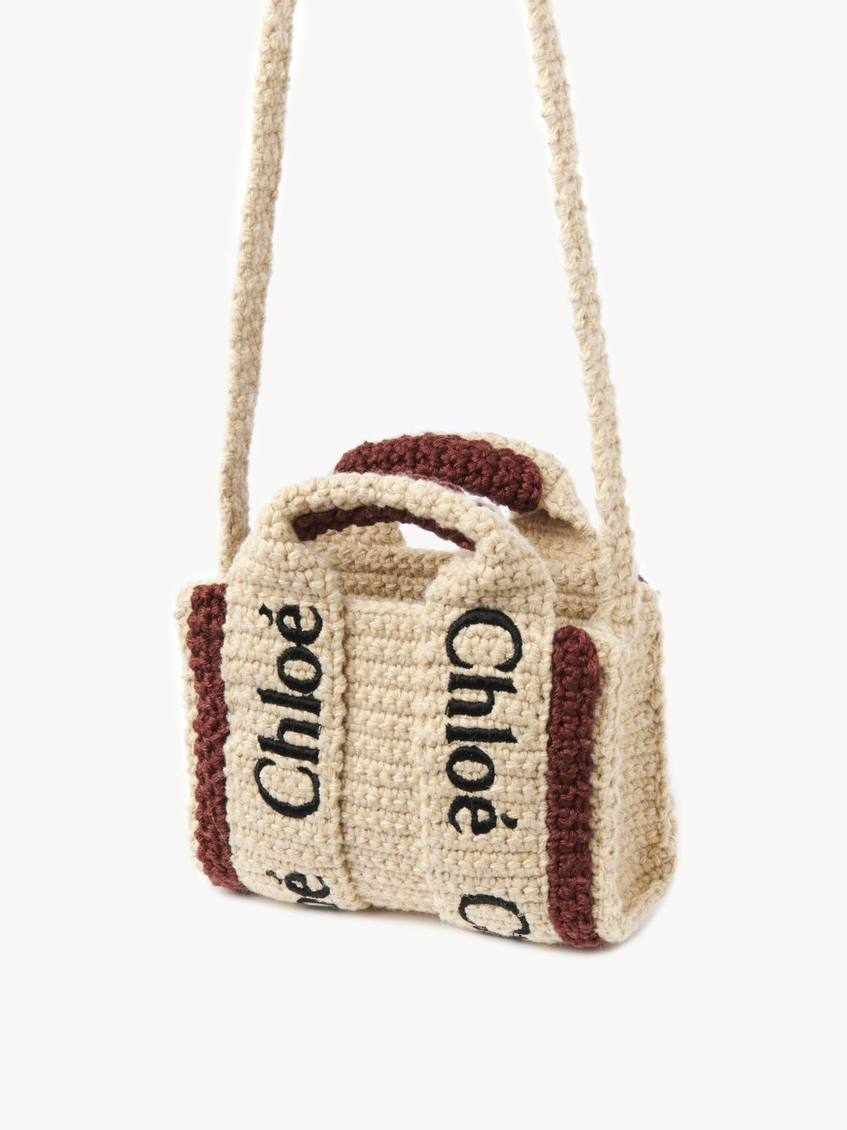 OK PORTE_Nano sac cabas Woody - Brown & Beige