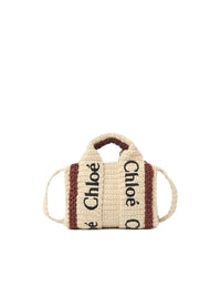 OK PORTE_Nano sac cabas Woody - Brown & Beige