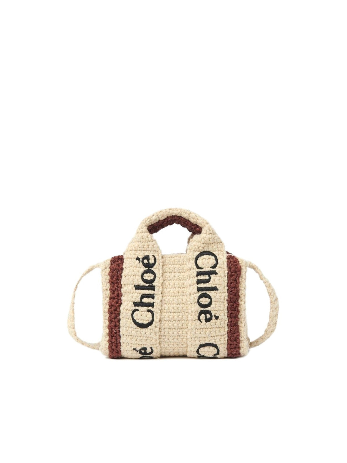OK PORTE_Nano sac cabas Woody - Brown & Beige