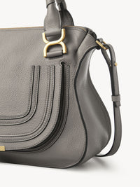 OK PORTE_Sac double porté Marcie en cuir - Cashmere Grey