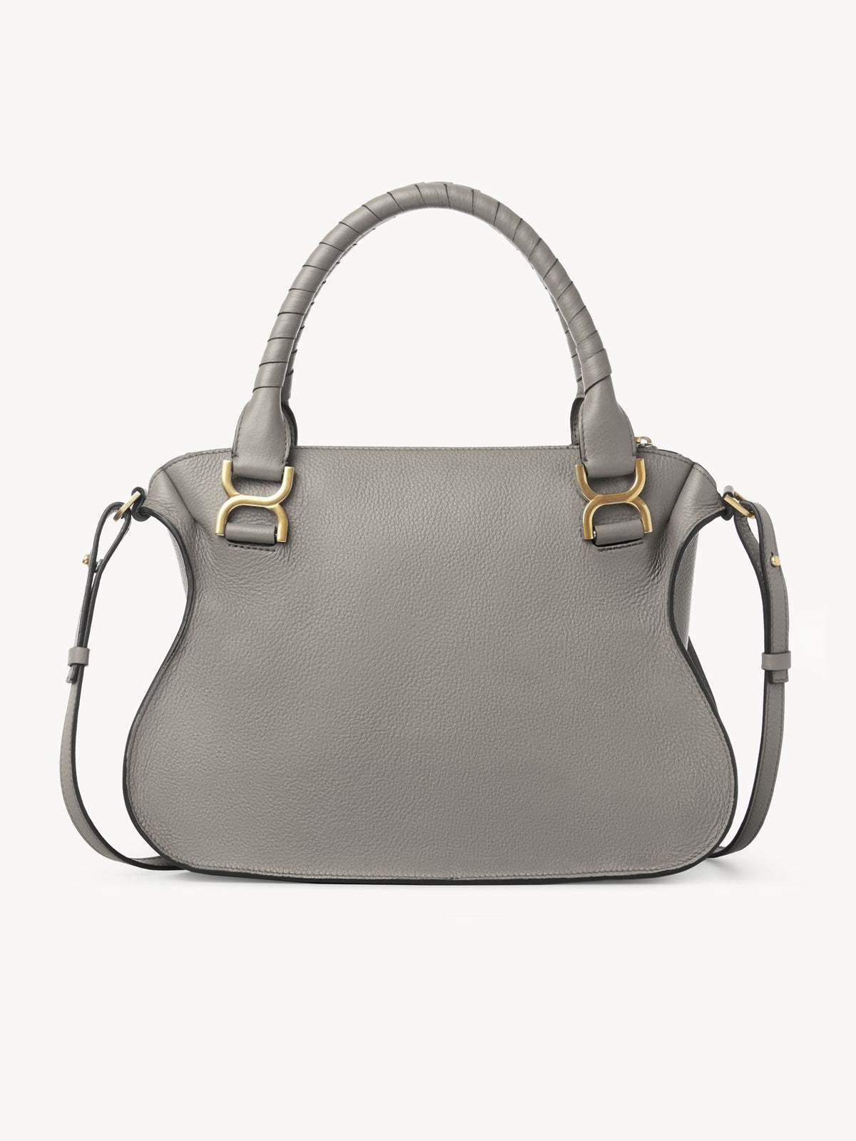 OK PORTE_Sac double porté Marcie en cuir - Cashmere Grey