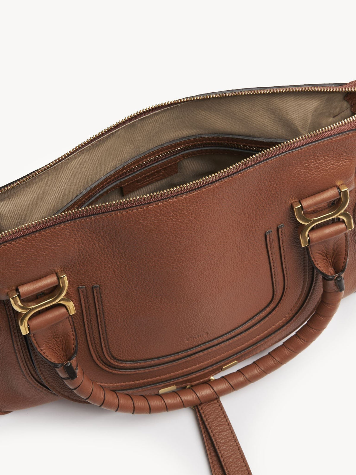 OK PORTE_Sac double porté Marcie en cuir - Tan